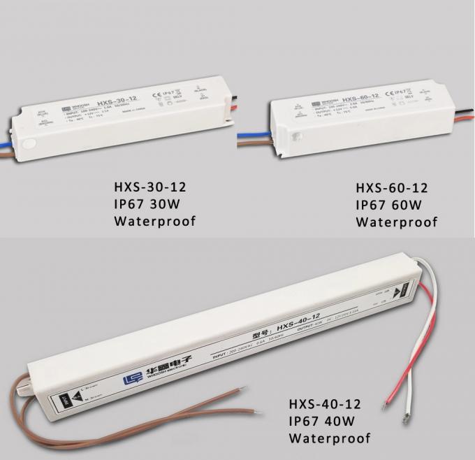 Conducteur en plastique imperméable du logement 60W 12V 5A LED d'alimentation d'énergie du signe IP67 de LED 2