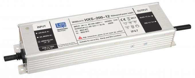 efficacité imperméable du conducteur 88% de bande de l'alimentation d'énergie de 16.7A LED 12V 200W LED 0